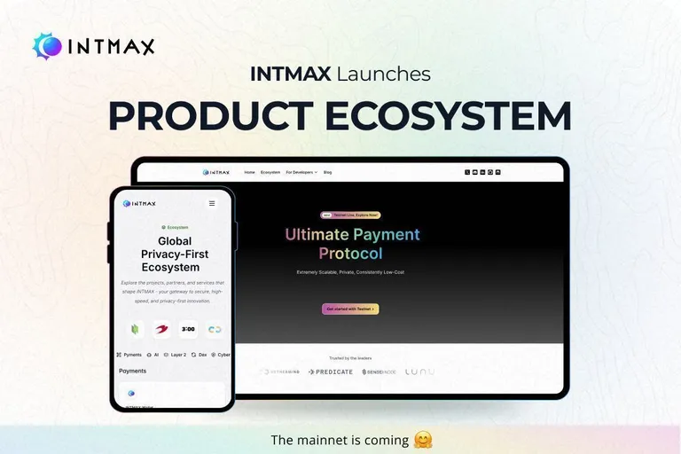 Intmax、新ウェブサイトを公開｜ベータテストネットも稼働中