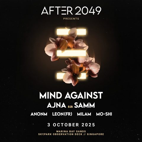 AFTER 2049、シンガポールグランプリウィークエンドのキックオフにヘッドライナーとしてMind AgainstとAjna & Sammの出演を発表