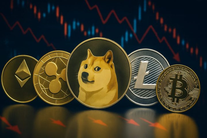 下落するアルトコインとドージコイン