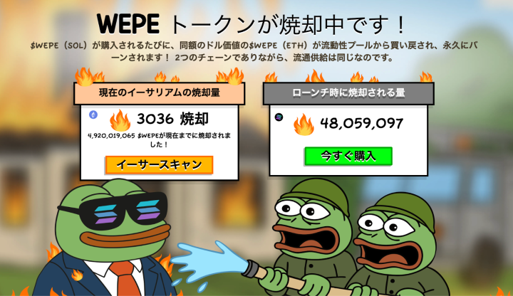 バーンされたWEPEの数