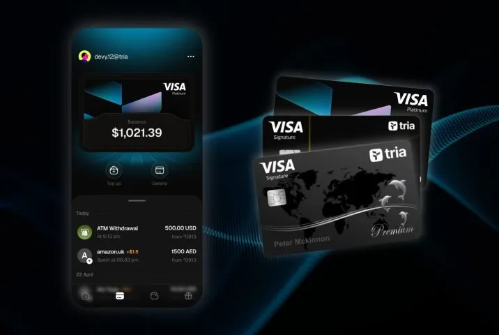 【無料プラン有】仮想通貨クレカ「Tria」で最大6%キャッシュバックの機会を
