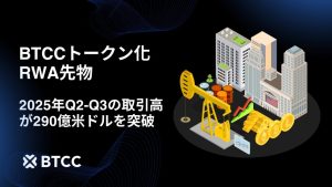 BTCCトークン化RWA先物:2025年Q2-Q3の取引高が290億米ドルを突破