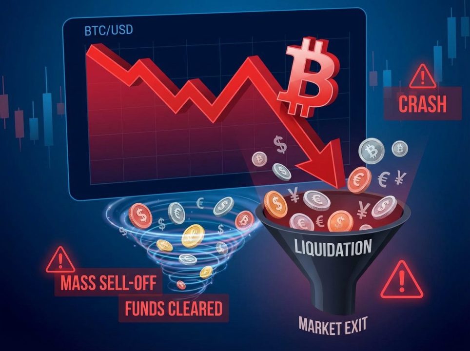 ビットコインの価格が一時81,000ドル台へ急落、1時間で1580億円が清算へ。