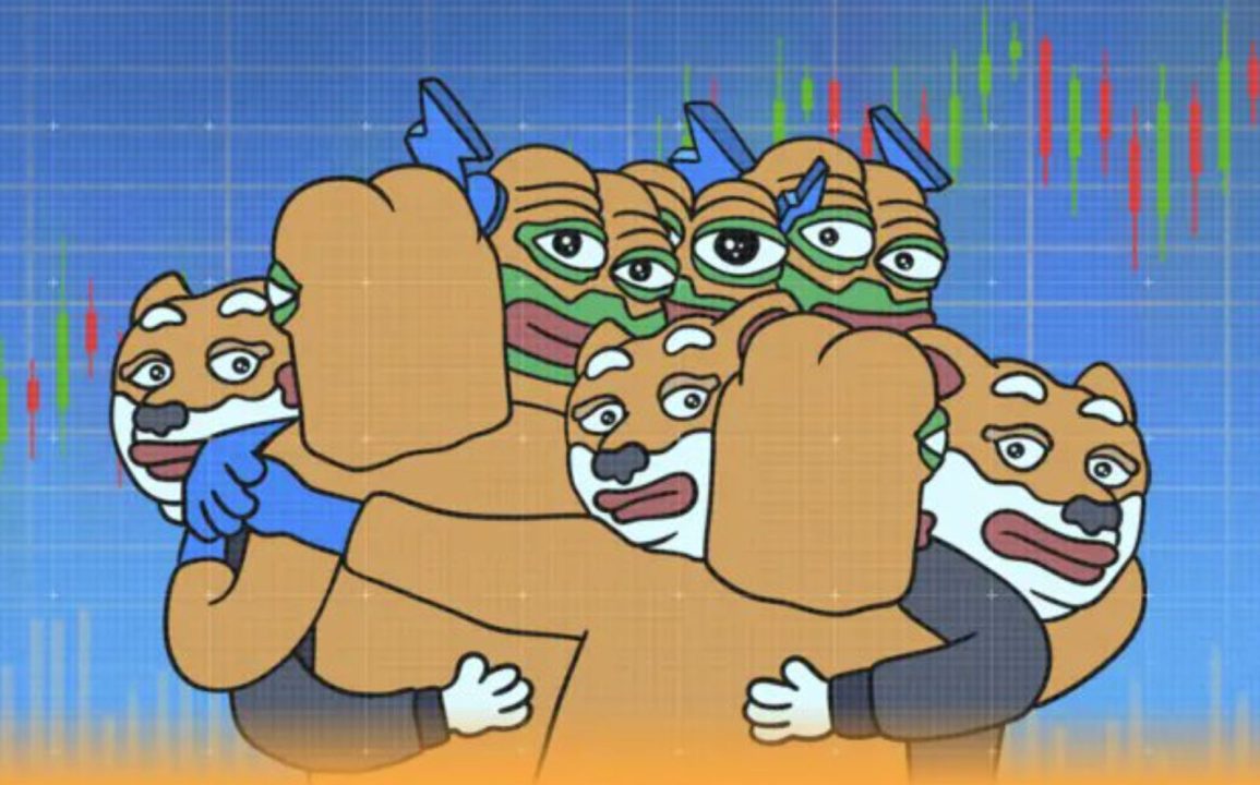 Bitcoin Hyperのミームたちがハグする様子