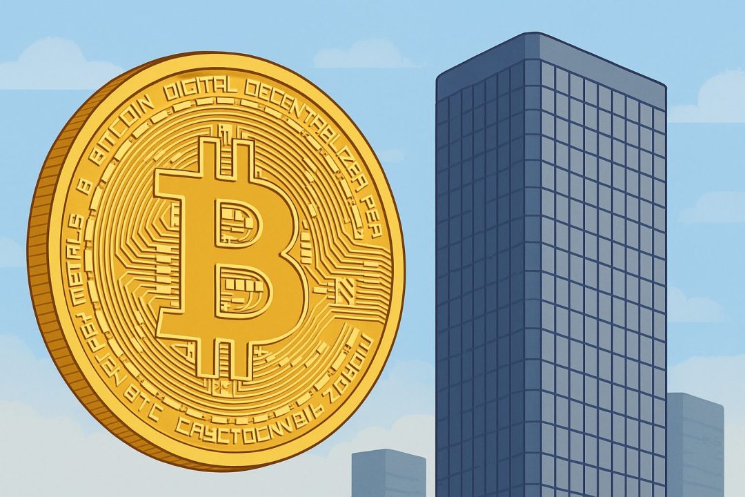 ビットコインと高層ビル