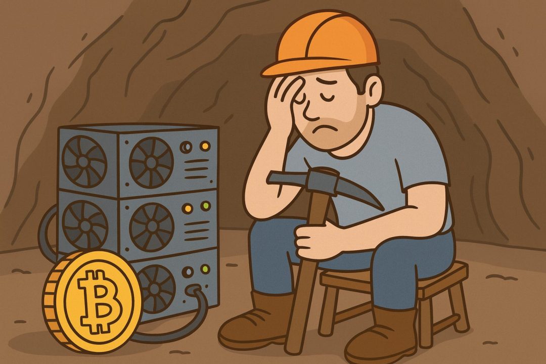 ビットコインの厳しい現状に頭を抱えているマイナー