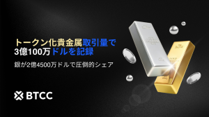 銀価格が急騰、BTCC取引所のトークン化貴金属が3億100万ドルの取引高を記録