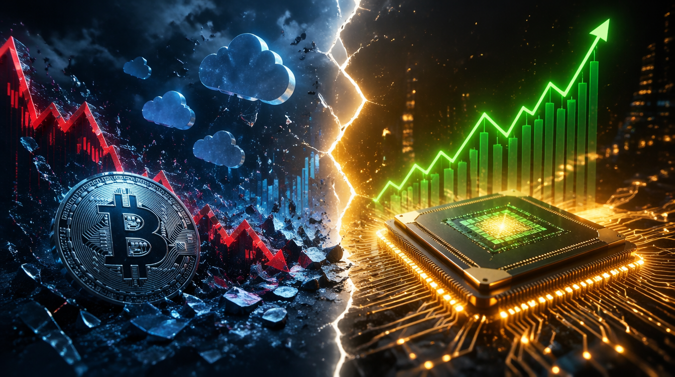 SaaS・仮想通貨株が軒並み下落｜AI半導体との格差が「過去最大」に