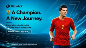 David Villa氏、BitradeXのグローバル・ブランドアンバサダーに就任