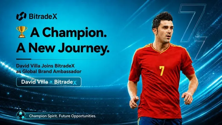 David Villa氏、BitradeXのグローバル・ブランドアンバサダーに就任